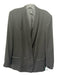 Paige Size L Black Polyester Blazer Double Breast Snap Closure Jacket Black / L