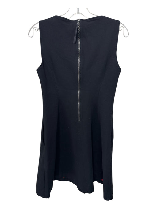 Spanx Size M Black Rayon Blend Ponte Princess Seams Knee Length Sleeveless Dress Black / M