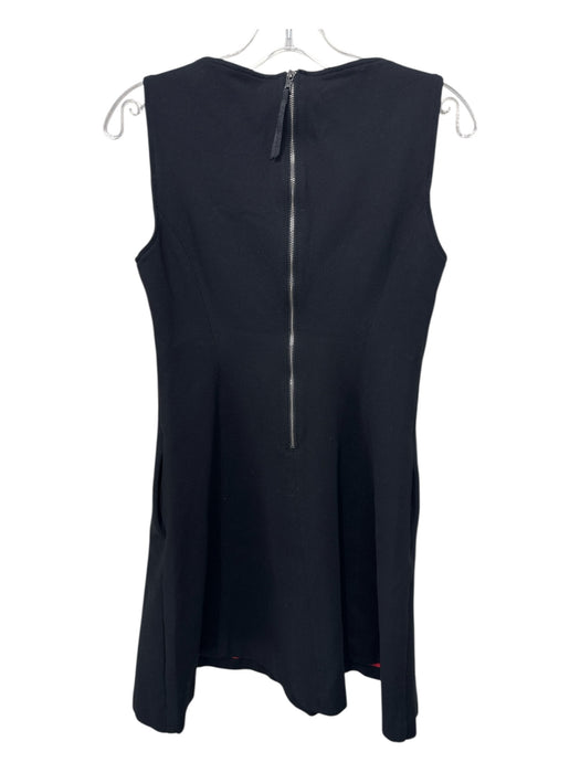 Spanx Size M Black Rayon Blend Ponte Princess Seams Knee Length Sleeveless Dress Black / M