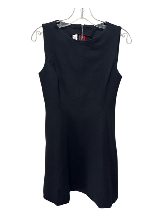 Spanx Size M Black Rayon Blend Ponte Princess Seams Knee Length Sleeveless Dress Black / M