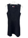 Spanx Size M Black Rayon Blend Ponte Princess Seams Knee Length Sleeveless Dress Black / M