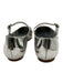 Larroude Shoe Size 8 Silver Patent Leather Mary Jane Buckle Round Toe Flats Silver / 8