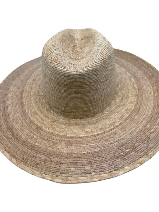 Lack of Color Beige Palm Straw Woven Sun Hat Hat Beige / S/M