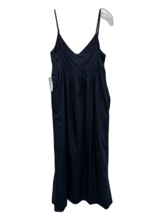 Jenni Kayne Size S Navy Blue No Fabric Tag Spaghetti Strap Gathered V Neck Dress Navy Blue / S