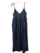 Jenni Kayne Size S Navy Blue No Fabric Tag Spaghetti Strap Gathered V Neck Dress Navy Blue / S