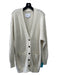 Pistola Size M White Acrylic Blend V Neck Button Front Long Sleeve Knit Cardigan White / M