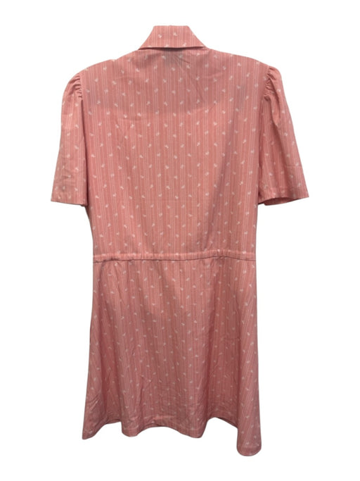 Byrdie Golf Size M Peach Pink & white Polyester Blend Floral Stripe Dress Set Peach Pink & white / M