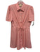 Byrdie Golf Size M Peach Pink & white Polyester Blend Floral Stripe Dress Set Peach Pink & white / M