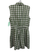 Byrdie Golf Size M White & Green Polyester Blend Gingham Sleeveless Romper White & Green / M
