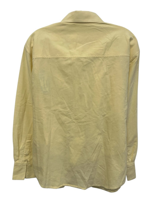 Julia Amory Size M/S Butter Yellow Cotton Elastic Back Long Sleeve Short Set Butter Yellow / M/S