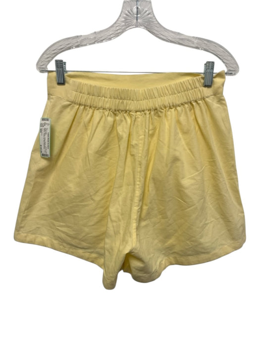 Julia Amory Size M/S Butter Yellow Cotton Elastic Back Long Sleeve Short Set Butter Yellow / M/S
