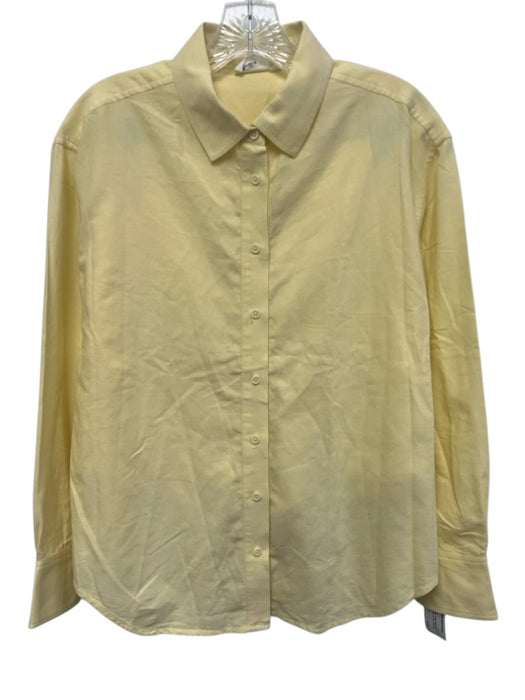 Julia Amory Size M/S Butter Yellow Cotton Elastic Back Long Sleeve Short Set Butter Yellow / M/S
