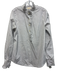 Ann Mashburn Size M Blue & White Cotton Grid Print Long Sleeve Ruffle Detail Top Blue & White / M