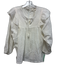 Cleobella Size M White Cotton Ruffle Shoulder Swiss Dot Tassel Detail Top White / M