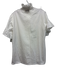 Mille Resort & Travel Size M White Cotton Short Sleeve Ruffle Button Up Top White / M