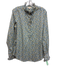 Ann Mashburn Size M White, Blue & Yellow Cotton Floral Long Sleeve Top White, Blue & Yellow / M