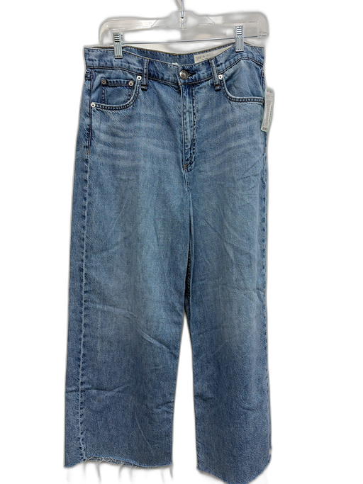 Rag & Bone Size 29 Medium light wash Cotton Blend Denim High Rise Wide Leg Jeans Medium light wash / 29