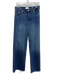 Frame Size 29 Medium dark wash Cotton Blend Denim High Rise Wide Leg Jeans Medium dark wash / 29