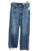 Rag & Bone Size 28 Medium light wash Cotton Blend Denim Mid Rise Wide Leg Jeans Medium light wash / 28