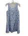 J Crew Collection Size M White & Blue Cotton Striped Crystal Embellished Dress White & Blue / M