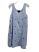 J Crew Collection Size M White & Blue Cotton Striped Crystal Embellished Dress White & Blue / M