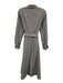 Ann Mashburn Size M Navy blue & Cream Cotton Gingham Long Sleeve Collared Dress Navy blue & Cream / M