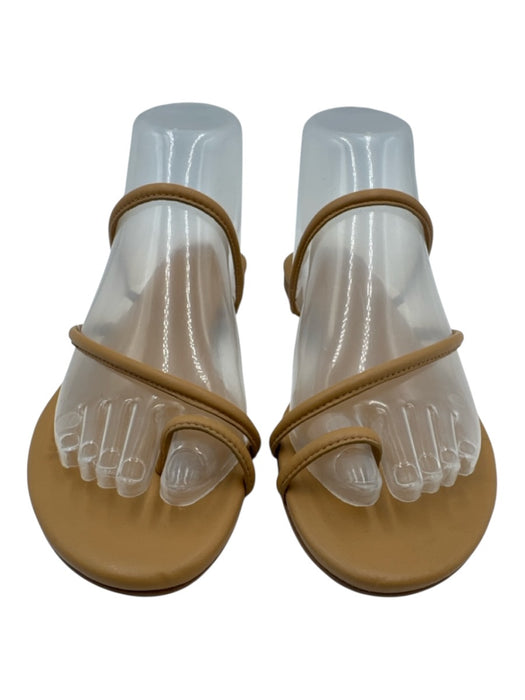 Reformation Shoe Size 8 Tan Leather Strappy Toe Ring Sandals Tan / 8