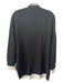 Brochu Walker Size L Black & White Cotton Blend layered Long Sleeve V Neck Top Black & White / L