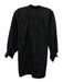 Ann Mashburn Size S Black Cotton Quarter Button Above Knee Dress Black / S
