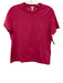 Ann Mashburn Size M Pink Cotton Ribbed Collar short sleeve Top Pink / M