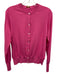 Ann Mashburn Size L Pink cotton silk blend Button Down Round Neck Cardigan Pink / L