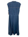 Veronica Beard Jeans Size 6 Medium Wash Cotton Denim Button & Zip Front Dress Medium Wash / 6