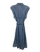 Veronica Beard Size 6 Light Wash Cotton Denim Button Down Cap Sleeve Midi Dress Light Wash / 6