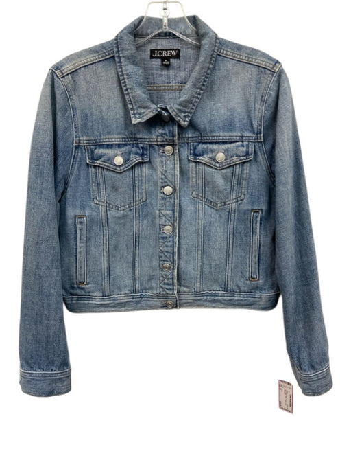 J. Crew Size M Light Wash Cotton Pockets Jean Jacket Light Wash / M