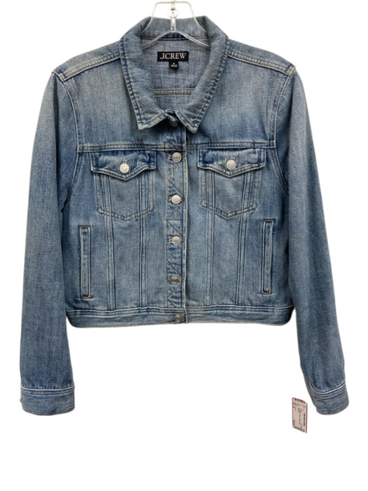 J. Crew Size M Light Wash Cotton Pockets Jean Jacket Light Wash / M