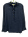 Ann Mashburn Size L Blue, Red, Green Cotton Semi Sheer Strawberry Top Blue, Red, Green / L