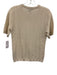 Rag & Bone Size M Beige Wool Knit Wavy short sleeve Sweater Beige / M