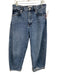Frame Size 27 Medium Wash Cotton High Rise Crop Barrel Jeans Medium Wash / 27