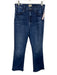 Mother Size 29 Dark Wash Cotton Blend Stretch Denim High Rise Ankle Jeans Dark Wash / 29
