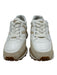 Veronica Beard Shoe Size 8 White & Beige Leather & Suede Lace Up Sneakers White & Beige / 8