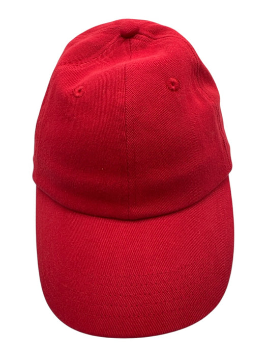 Chord Red Cotton Leather Strap Baseball Cap Hat Red / One Size