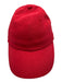 Chord Red Cotton Leather Strap Baseball Cap Hat Red / One Size