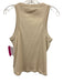 Veronica Beard Size M Cream White Pima Cotton Sleeveless Tank Rib Knit Top Cream White / M