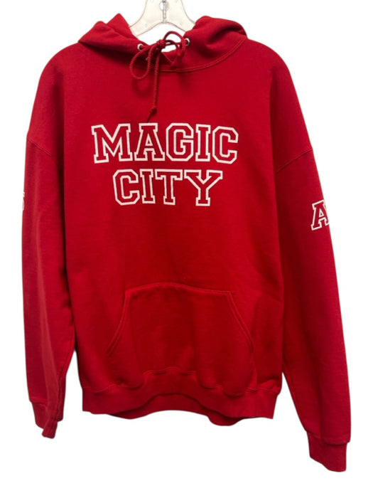Magic City Size XL Red Cotton logo Hoodie Men's Jacket Red / XL