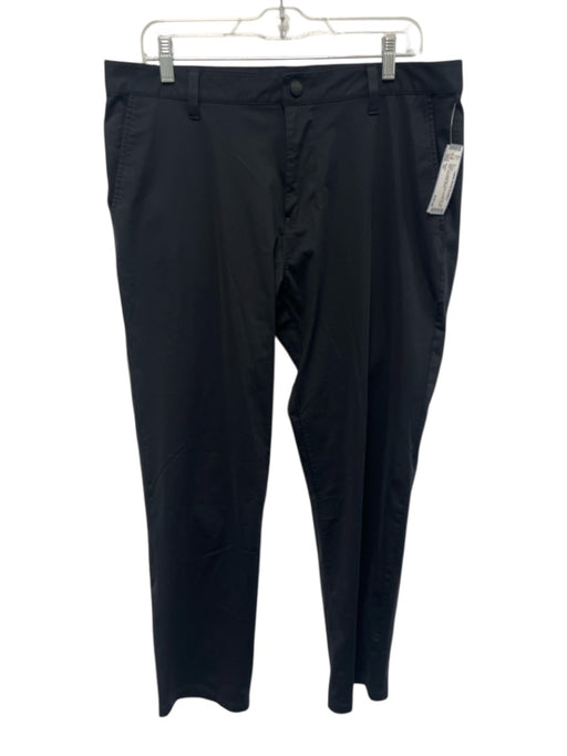 Rhone Size 35 Black Synthetic Solid Khaki Slim Men's Pants Black / 35