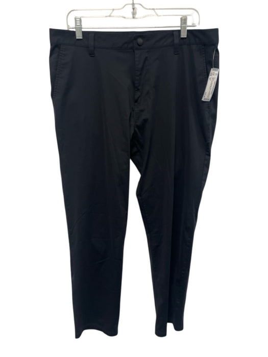 Rhone Size 35 Black Synthetic Solid Khaki Slim Men's Pants Black / 35