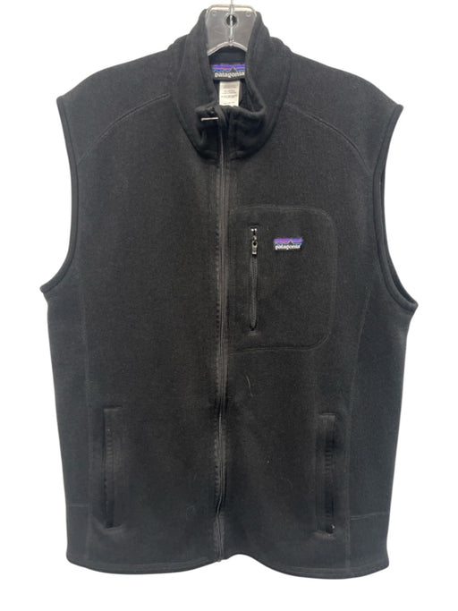 Patagonia Size L Black Synthetic Solid Vest Outdoor Men's Jacket Black / L