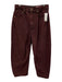 Rag & Bone Size 27 Burgundy & Black Cotton High Rise Barrel Jeans Burgundy & Black / 27