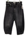 Frame Size 27 Washed Black Cotton Fading Raw Edge Wide Leg Jeans Washed Black / 27