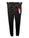 Spanx Size M Black & Gray Faux Leather Nylon Blend Camo Full Length Leggings Black & Gray / M